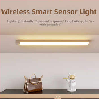 Išmanus belaidis įkrovimas žmogaus kūno indukcinis naktinis apšvietimas namų instaliacijai nemokamas naktinis praėjimas drabužių spintos spintelė LED juostelės šviesa