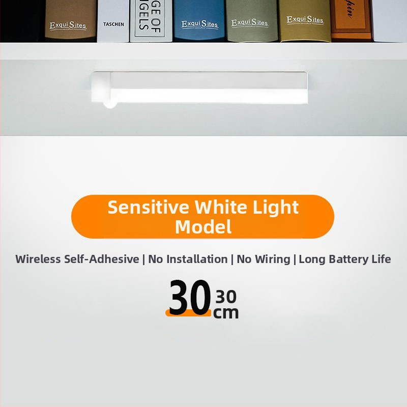 Išmanus belaidis įkrovimas žmogaus kūno indukcinis naktinis apšvietimas namų instaliacijai nemokamas naktinis praėjimas drabužių spintos spintelė LED juostelės šviesa