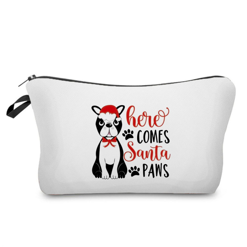 Naujas didmeninės prekybos spalvingas šunų moteriškas krepšys augintinių stiliaus madingas mielas pieštukų krepšys didelės talpos animacinių filmukų kosmetikos laikymo krepšys