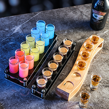 Bullet Cup Liquor Cup Swallow Cup Kangete alkohoolsete jookide Cup B52 Kokteiliklaaside hoidik Shot Cup komplekt Baari veiniklaas