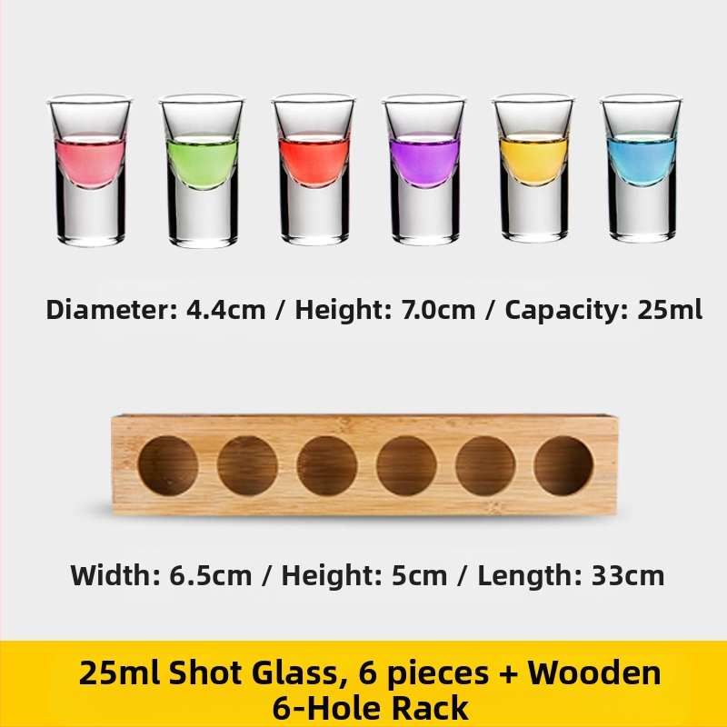 Bullet Cup Liquor Cup Swallow Cup Kangete alkohoolsete jookide Cup B52 Kokteiliklaaside hoidik Shot Cup komplekt Baari veiniklaas