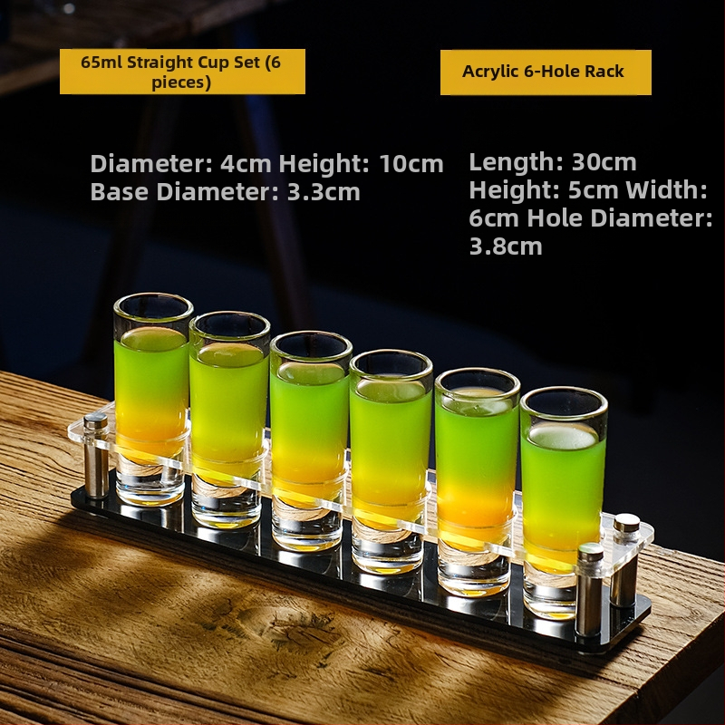 Bullet Cup Liquor Cup Swallow Cup Kangete alkohoolsete jookide Cup B52 Kokteiliklaaside hoidik Shot Cup komplekt Baari veiniklaas