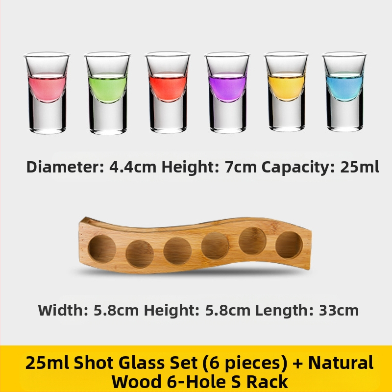 Bullet Cup Liquor Cup Swallow Cup Kangete alkohoolsete jookide Cup B52 Kokteiliklaaside hoidik Shot Cup komplekt Baari veiniklaas