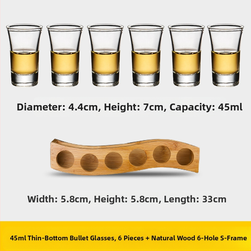 Bullet Cup Liquor Cup Swallow Cup Kangete alkohoolsete jookide Cup B52 Kokteiliklaaside hoidik Shot Cup komplekt Baari veiniklaas