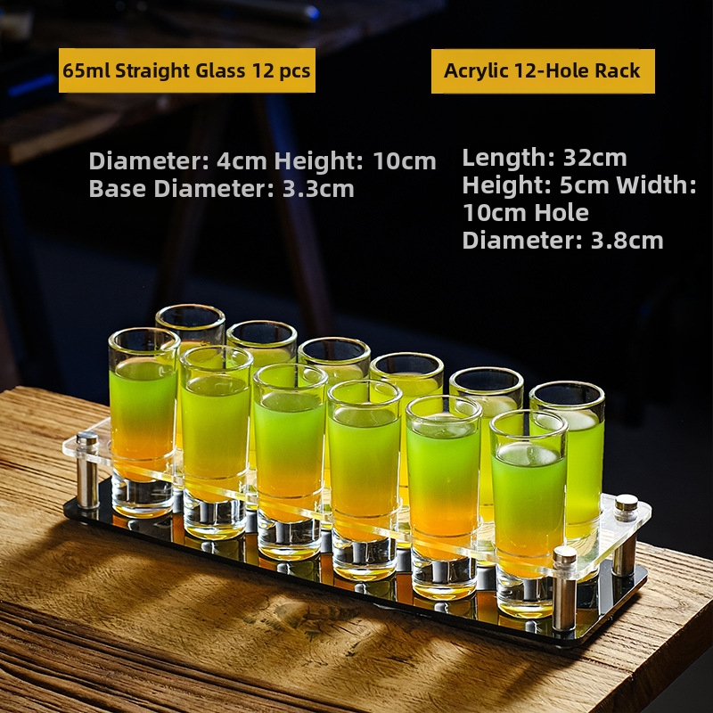 Bullet Cup Liquor Cup Swallow Cup Kangete alkohoolsete jookide Cup B52 Kokteiliklaaside hoidik Shot Cup komplekt Baari veiniklaas