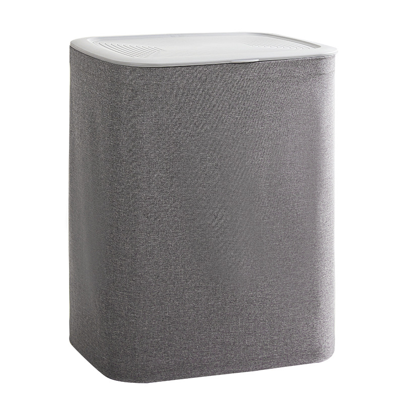 Háztartási fürdőszobai szennyes ruhakosár szennyes ruhakosár fürdőszobai álló összecsukható tároló élelmiszertáska szövet tároló vödör fedéllel