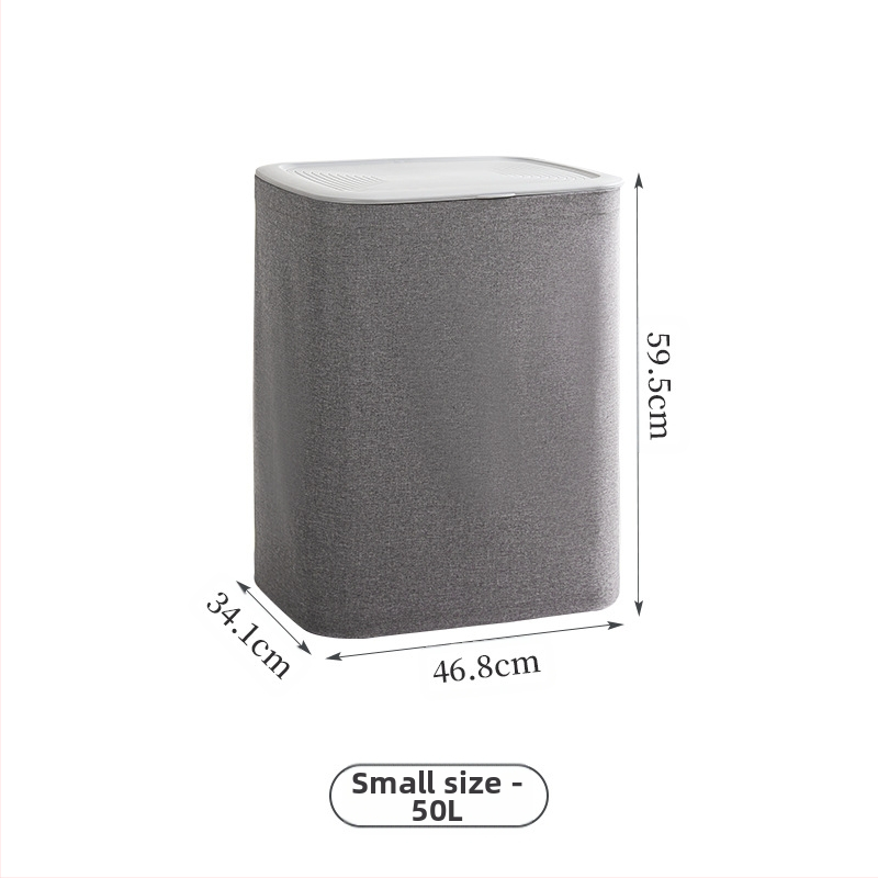 Háztartási fürdőszobai szennyes ruhakosár szennyes ruhakosár fürdőszobai álló összecsukható tároló élelmiszertáska szövet tároló vödör fedéllel