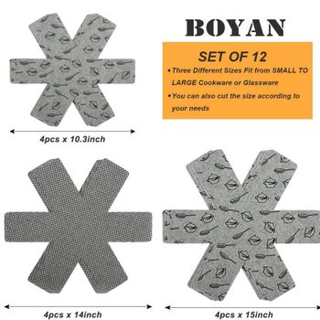 Lausriidest mittekleepuv potipõhja kaitsepadi Kaitsepadi Soojusisolatsioon Lihtsalt puhastatav Trükitud Vilt Potipõhja Riie Imendav Kohealus