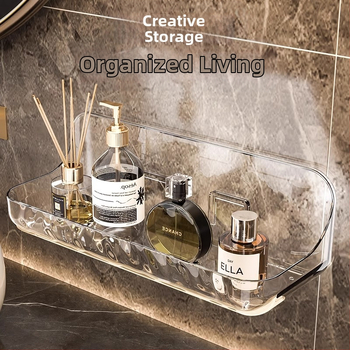 Akrilo vonios kambario daiktadėžės daiktadėžė vonios kambario daiktadėžė be perforatoriaus tvirtinama prie sienos praustuvės daiktadėžė