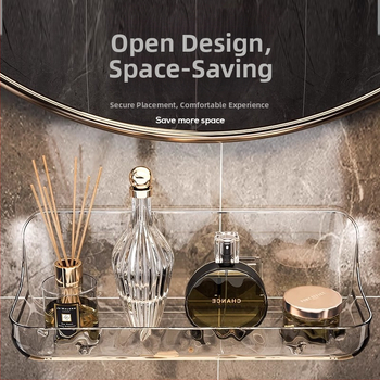 Akrilo vonios kambario daiktadėžės daiktadėžė vonios kambario daiktadėžė be perforatoriaus tvirtinama prie sienos praustuvės daiktadėžė