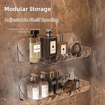 Akrilo vonios kambario daiktadėžės daiktadėžė vonios kambario daiktadėžė be perforatoriaus tvirtinama prie sienos praustuvės daiktadėžė