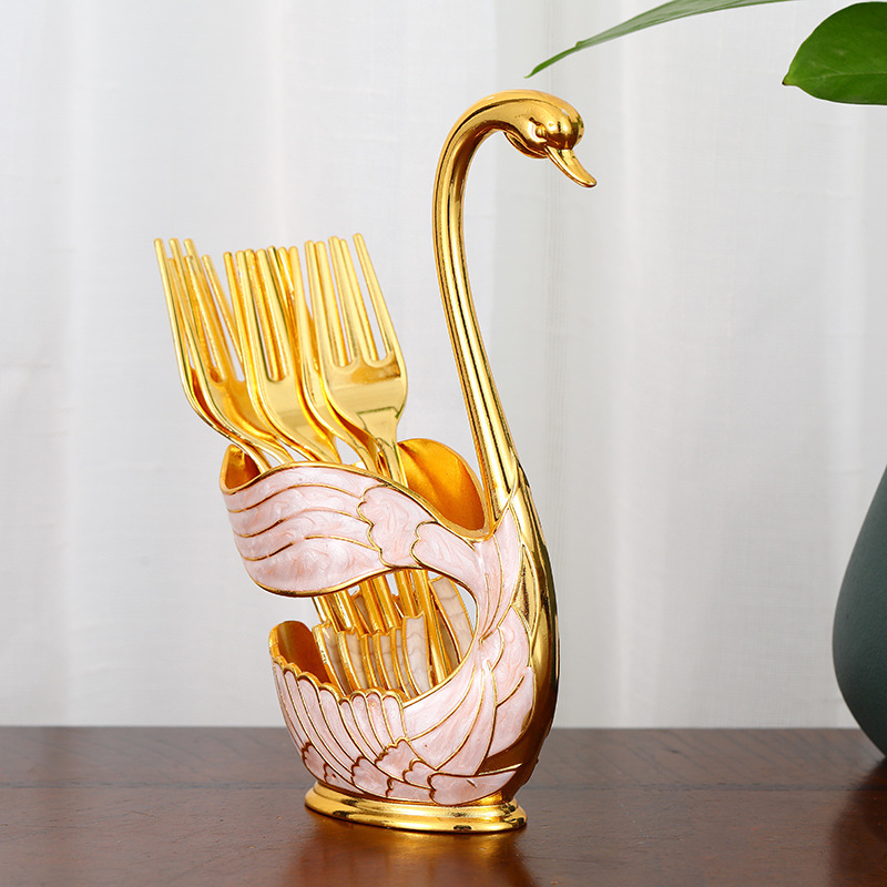 Buitinis vaisių šaukštas, kūrybingas mielas desertinis pyrago šakutė, europietiškas, aukštos klasės kavos šaukštas, prieinamas, prabangus salotų šaukštų rinkinys