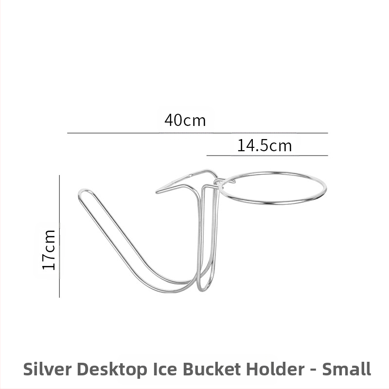 Нов удебелен настолен висок стелаж от неръждаема стомана, скоба за съхранение на KTV кофа за лед, кофа за шампанско, кофа за червено вино с лед