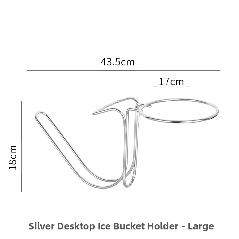 Нов удебелен настолен висок стелаж от неръждаема стомана, скоба за съхранение на KTV кофа за лед, кофа за шампанско, кофа за червено вино с лед