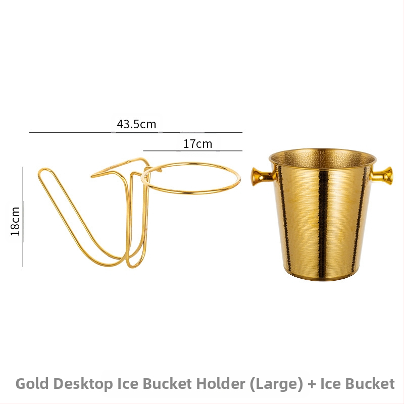 Нов удебелен настолен висок стелаж от неръждаема стомана, скоба за съхранение на KTV кофа за лед, кофа за шампанско, кофа за червено вино с лед