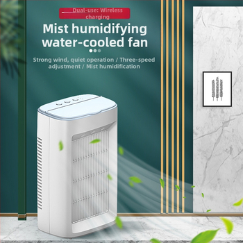 Oro aušintuvas buitinis dvigubas ventiliatorius purškimo drėkinimas dvigubos paskirties šalto ventiliatoriaus stalinis studentų bendrabutis šaldymo mažas šaltas ventiliatorius