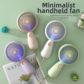 2025. aasta uus pihuarvutiga miniventilaator, USB-laadimisega kaasaskantav kolmekiiruseline väike elektriventilaator, kinkekaardiekspordi piiriülene logo