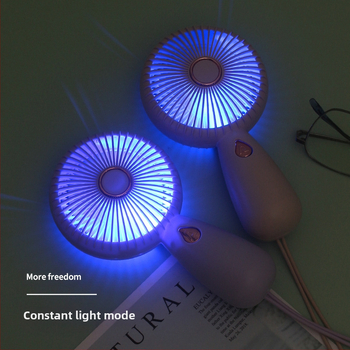 2025. aasta uus pihuarvutiga miniventilaator, USB-laadimisega kaasaskantav kolmekiiruseline väike elektriventilaator, kinkekaardiekspordi piiriülene logo