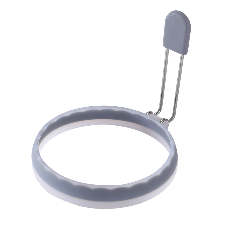 Tarpvalstybinis karštas išpardavimas Dviejų spalvų silikoninis kiaušinių kepimo kiaušinių formos kepto kiaušinio įrankis Daugiafunkcis kepto kiaušinio žiedas