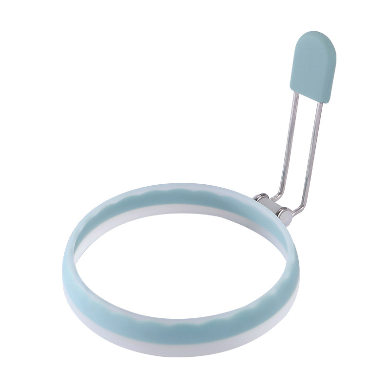 Tarpvalstybinis karštas išpardavimas Dviejų spalvų silikoninis kiaušinių kepimo kiaušinių formos kepto kiaušinio įrankis Daugiafunkcis kepto kiaušinio žiedas