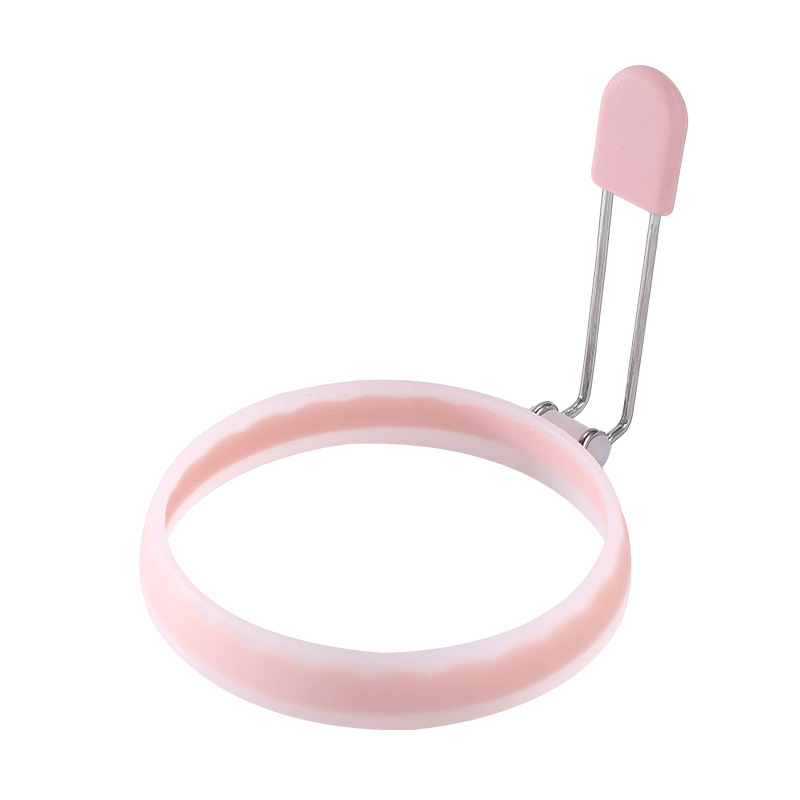 Tarpvalstybinis karštas išpardavimas Dviejų spalvų silikoninis kiaušinių kepimo kiaušinių formos kepto kiaušinio įrankis Daugiafunkcis kepto kiaušinio žiedas