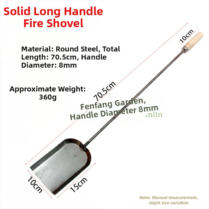 Nerūdijančio plieno medinė rankena gaisro gesinimo kastuvas anglies kastuvas pelenų šlakas gaisro malimas pelenų kastuvas gaisro gesinimo kastuvas anglių kastuvas malkos krosnis gaisro įrankis šiukšlių kastuvas