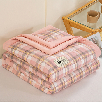 Sindziango medvilninė antklodė, su oro kondicionieriumi, vasarinė bendrabučio viengulė plona vasarinė antklodė, vasarinė vėsi antklodė, grynu vandeniu plaunama medvilnė, skalbiama skalbimo mašinoje