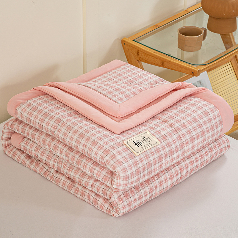Sindziango medvilninė antklodė, su oro kondicionieriumi, vasarinė bendrabučio viengulė plona vasarinė antklodė, vasarinė vėsi antklodė, grynu vandeniu plaunama medvilnė, skalbiama skalbimo mašinoje