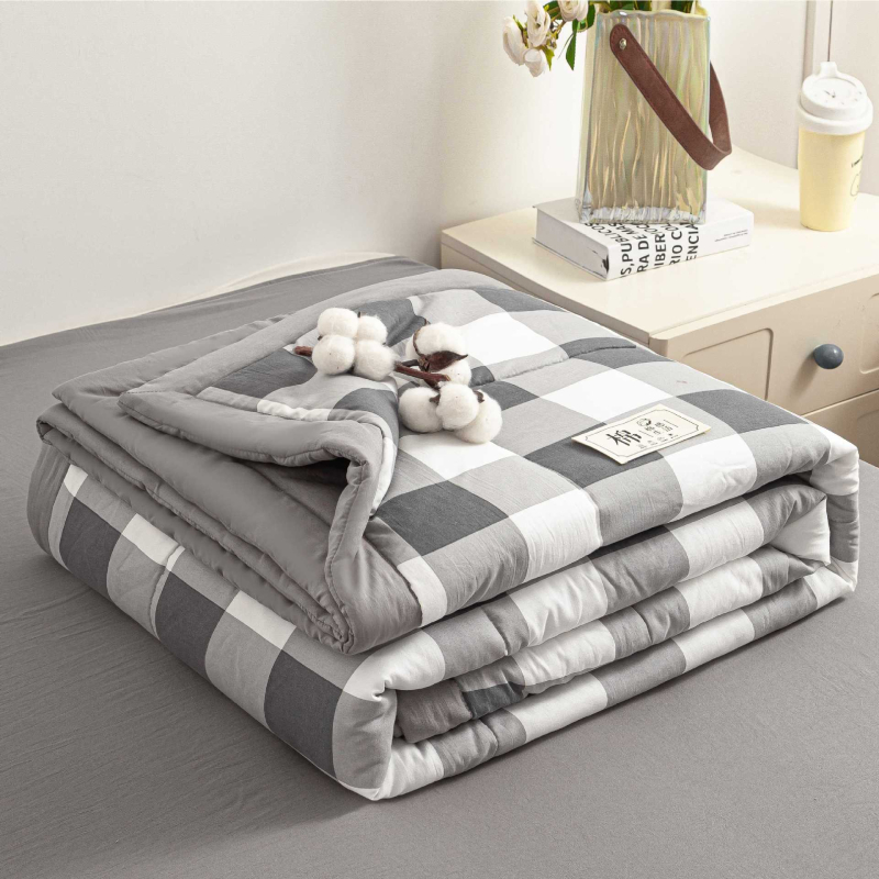 Sindziango medvilninė antklodė, su oro kondicionieriumi, vasarinė bendrabučio viengulė plona vasarinė antklodė, vasarinė vėsi antklodė, grynu vandeniu plaunama medvilnė, skalbiama skalbimo mašinoje