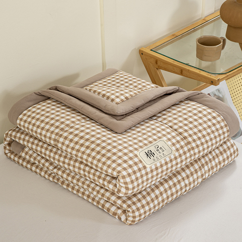 Sindziango medvilninė antklodė, su oro kondicionieriumi, vasarinė bendrabučio viengulė plona vasarinė antklodė, vasarinė vėsi antklodė, grynu vandeniu plaunama medvilnė, skalbiama skalbimo mašinoje