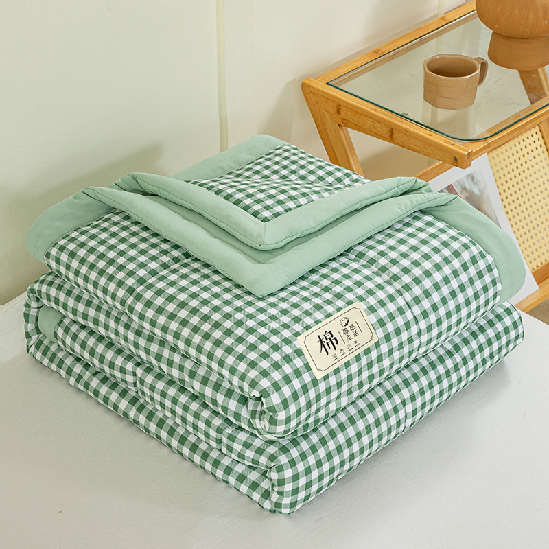 Sindziango medvilninė antklodė, su oro kondicionieriumi, vasarinė bendrabučio viengulė plona vasarinė antklodė, vasarinė vėsi antklodė, grynu vandeniu plaunama medvilnė, skalbiama skalbimo mašinoje
