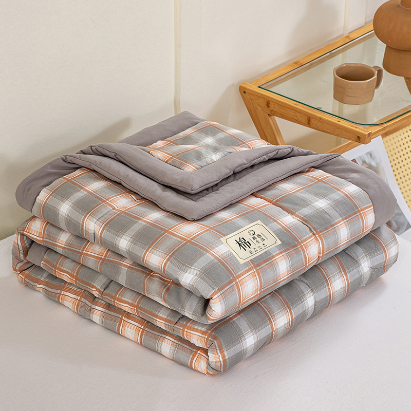 Sindziango medvilninė antklodė, su oro kondicionieriumi, vasarinė bendrabučio viengulė plona vasarinė antklodė, vasarinė vėsi antklodė, grynu vandeniu plaunama medvilnė, skalbiama skalbimo mašinoje