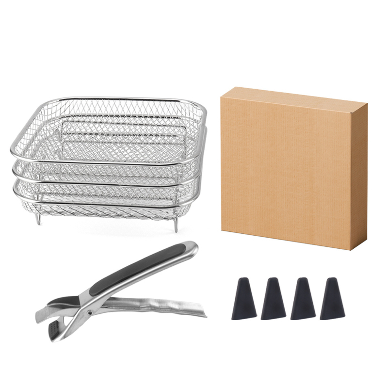 Õues telkimiseks mõeldud roostevabast terasest ümmargune grillvõrk majapidamises kasutatav mitmeotstarbeline õli kuivatamise grilli kuivatusklamber kolmekihiline virnastatud