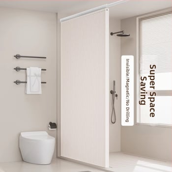 Kokkupandav magnetiline dušikardin sobib vannitoa uksekardina tualeti nähtamatu vaheseina kardin veekindel hallitanud tehase otsemüük