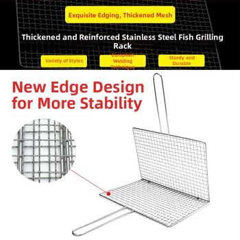 Tootja hulgimüük roostevabast terasest grillitud kalatangid grillivõrgu tangid välistingimustes kasutatava grillivõrgu ruudukujulised grillid grillitööriistad