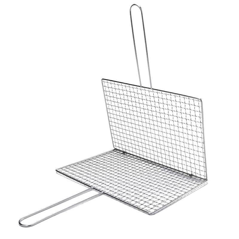 Tootja hulgimüük roostevabast terasest grillitud kalatangid grillivõrgu tangid välistingimustes kasutatava grillivõrgu ruudukujulised grillid grillitööriistad