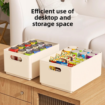 Összecsukható tárolódoboz asztali vegyes snack játékok háztartási fiókos doboz konyhai kosár műanyag kosár vastagított tárolódoboz