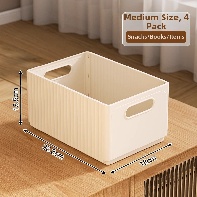 Összecsukható tárolódoboz asztali vegyes snack játékok háztartási fiókos doboz konyhai kosár műanyag kosár vastagított tárolódoboz