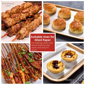 Spetsiaalne küpsetuspaber Silikoonõlipaber Köögiõli imav paber Kõrgtemperatuuriline ahju spetsiaalne õlipaber Kookiõlipaber Küpsetuspaber