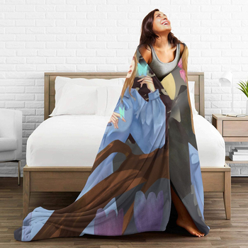 Άνετη και μαλακή φανελένια κουβέρτα καναπέ-κρεβάτι για γραφείο στο σπίτι, κουβέρτα μεσημέρι για ξεκούραση, υψηλής ευκρίνειας τυπωμένη φανελένια κουβέρτα