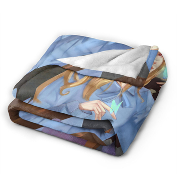 Άνετη και μαλακή φανελένια κουβέρτα καναπέ-κρεβάτι για γραφείο στο σπίτι, κουβέρτα μεσημέρι για ξεκούραση, υψηλής ευκρίνειας τυπωμένη φανελένια κουβέρτα