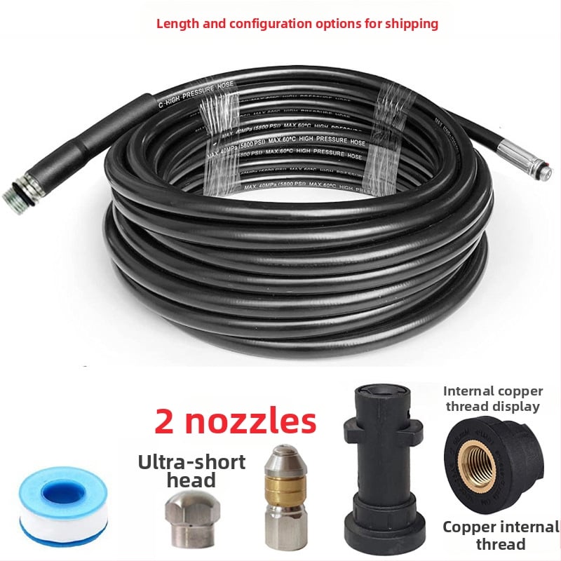 Tarpvalstybiniu mastu parduodama „Kach K“ serijos aukšto slėgio automobilių plovimo mašina, skirta kanalizacijos vamzdžių valymui su besisukančiu antgaliu.