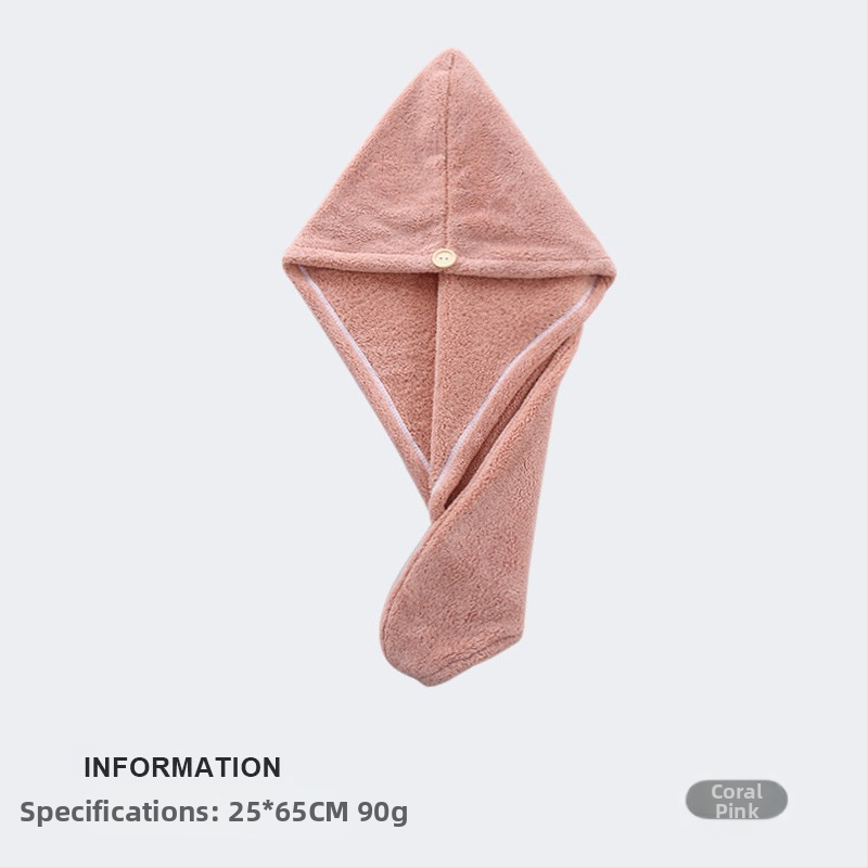 „Tuqiang“ tarpvalstybinio prekybos centro koralų vilnos dušo kepuraitė suaugusiems, mikropluošto sugerianti galvos apdangalas, sustorintas plaukų džiovinimo kepuraitė, didmeninė prekyba