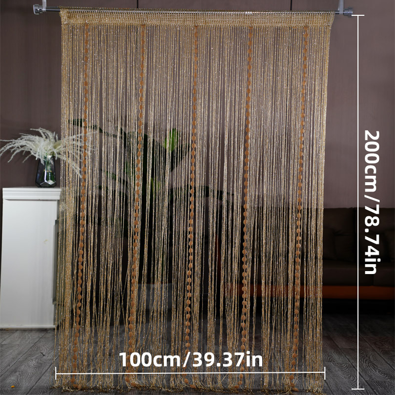 Tarpvalstybinis karšto pardavimo sidabrinis užuolaidų žibintas užuolaidų siūlai užuolaidų durų užuolaidos 1 * 2m marlės užuolaidos kutais užuolaidos pertvaros užuolaidų parduotuvė dekoratyvinė užuolaida