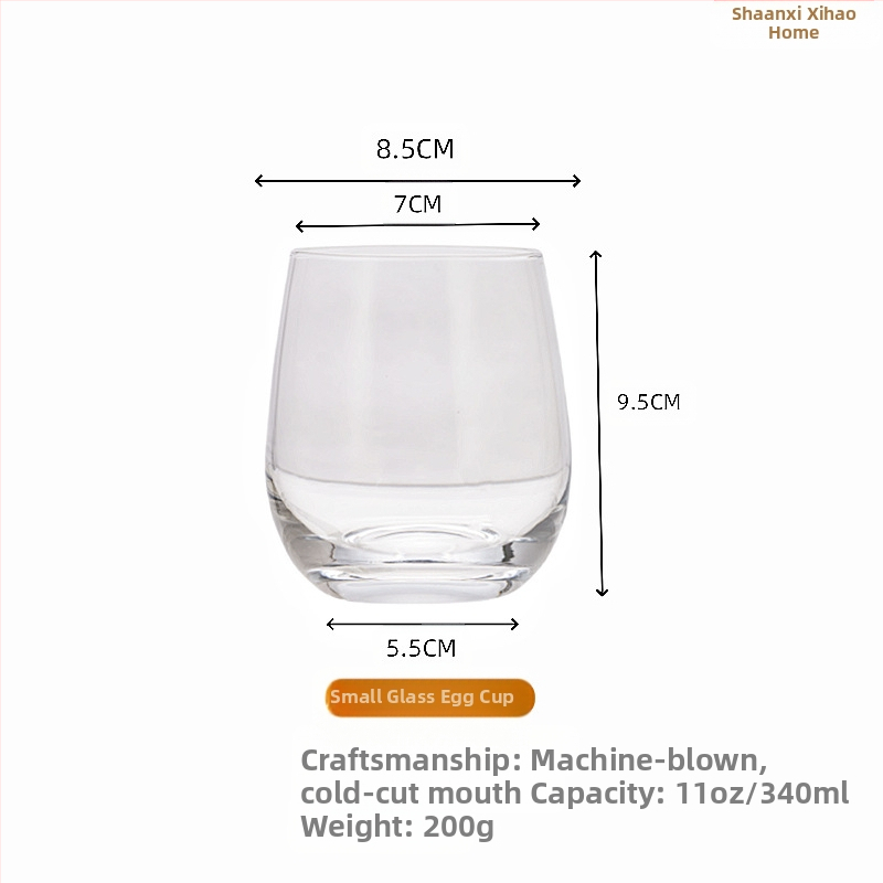 Haardekindla munakujulise klaasi punase veini klaas Aroomiteraapia munakujuline küünlaklaas 16oz galvaniseeritud pihustusvärviga värvitud läbipaistev klaasist munaklaas