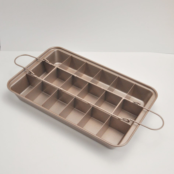 Brownie pyrago kepimo forma Neprideganti anglinio plieno pyrago forma Kvadratinė dalijama pyrago forma Brownie kepimo forma