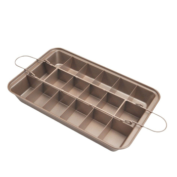 Brownie pyrago kepimo forma Neprideganti anglinio plieno pyrago forma Kvadratinė dalijama pyrago forma Brownie kepimo forma