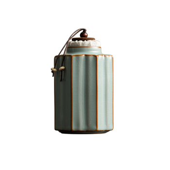 Βάζο τσαγιού Dehua Ru κεραμικό βάζο τσαγιού σφραγισμένο οικιακό κινέζικο φορητό βάζο αποθήκευσης τσαγιού