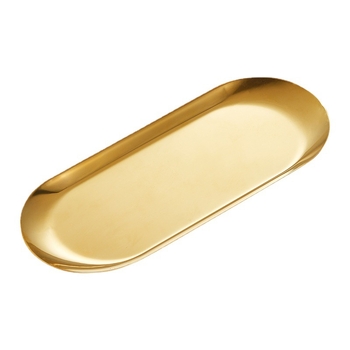 Διασυνοριακό πιάτο σνακ, ψωμί, κέικ, τετράγωνο πιάτο σνακ, επίπεδο πλαίσιο, κορεάτικο χρυσό, ανοξείδωτο ατσάλι, οβάλ πιάτο καθρέφτη