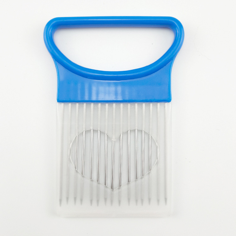 Nerūdijančio plieno svogūnų spyglių pjaustymo svogūnų žiedai Artefaktinis svogūnų mėsa Švelnus pušies spyglių šakutė Vaisių ir daržovių rankinis pjaustytuvas